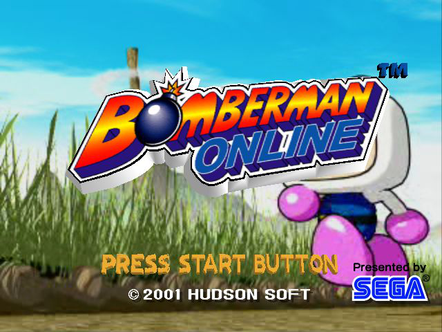 Bomberman Online Title Screen